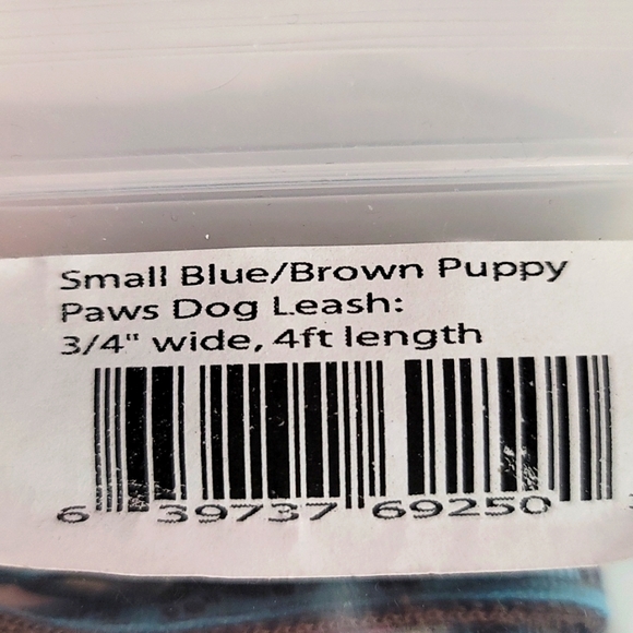 Paws Blue Small Dog Leash And Collar - Picture 3 of 4